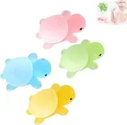 Little Turtle Handmade Essential Oil Soap,Cute Mini Design,Gentle Moisturizing for Kids & Sensitive Skin,Can Be Used for Washing Hands, Face,Bath (4pcs)