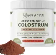 Organic Chocolate Colostrum Powder - 100% Grass Fed Bovine - New Zealand and Aus