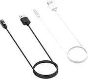 Charger Intended for Realme Watch 3/Boat Watch Lite/Boat Watch Storm/Noise Colorfit Grand Magnetic USB Charging Cable Cord 3.9ft/120cm (Black+White)