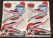 NEW X2 Disney Mickey Mouse & Friends Boca Clips Minnie Mickey Flip Flops Design