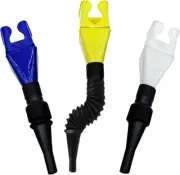 3PCS Flexible Draining Tool Snap Funnel， Spill-Free，Universal Flexible Draini...