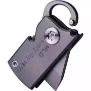 D2 Blade Titanium Knife Hook Mini Pocket EDC Tool Survival Folding Belt Keychain