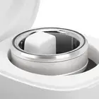 (No. 23)Smart Health Ring Silver Pedometer Waterproof Body Temperature Monit ID