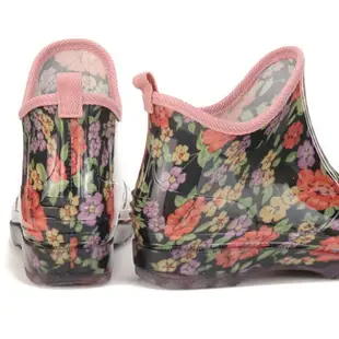 日本製 橡膠果凍寬頭 女用雨鞋(4色)