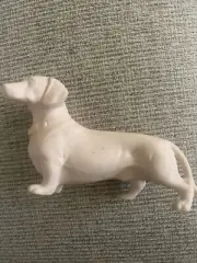 Ceramic Dachshund Figure Shelf Sitter Unpainted 6” Long 4”Tall