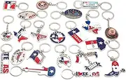 Lamatar1 Texas Bundle Souvenir Keychains, 21 Pcs Set, Texas Lone Star on Texas State Map, Don't Mess with Texas, I Love Texas, Longhorn, Texas Seal, Texas Bottle Opener, Texas Collection, Metallic,