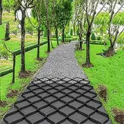 2 Inch Geogrid, Farm Mud Control, Outdoor Parking Garden Walkway Heavy Duty Geogrid, Ground Grid Stabilizer, Permeable Paving Block Grid for Reinforcement of Patio Path Lawn Rock(2x2m(6.6x6.5ft))