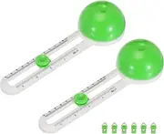 uxcell Circle Paper Trimmer, 2 Pack Circular Round Rotary Paper Cutter Slicer Tool with 3 Blades for Scrapbook Paper Craft Photo Cardstock, Green