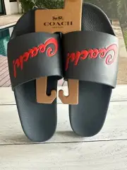 New Coach Men's Slide With Boardwalk Graphic size US 10 Men's