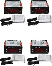 Mellisso 4X ETC-974 Digital Temperature Controller Microcomputer Thermostats Thermostat Refrigeration Alarm 220V Sensor