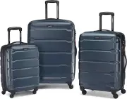 Unisex-Adult Omni Pc Hardside Expandable Luggage with Spinner Wheels, Teal, 3-Pi