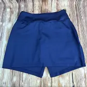 NEW Nike Dri-Fit Power Golf Skort Womens Size Small Blue Skirt Shorts Zip Pocket