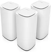 Linksys Velop Pro 7 Mesh WiFi 7 Router MBE7001 - Networking Devices, Cognitive Mesh System with Tri-Band and Speeds of 10+ Gbps - Multiroom Coverage up to 275 m² - 200 Connected Devices - 3-Pack