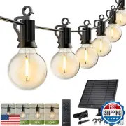 Brightown 58FT Solar String Lights Outdoor with Remote Cable Ties and Hooks,