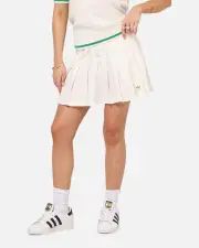 [ADIDAS] Adidas Women's Originals Pleated Skort Chalk White - Size 14 14 Chalk White
