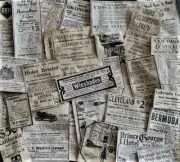 travel ephemera- aged papers - vintage, junk journal supplies, scrapbooking