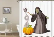 Scary Halloween Witch Shower Curtain