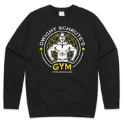 Dwight Schrute’s Gym For Muscles Jumper Sweater Sweatshirt Bodybuilder Fitness Weightlifting Squat CrewneckHoodie