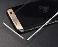 在飛比找Yahoo!奇摩拍賣優惠-三星 Galaxy S7 edge 全透明 滿版 9H玻璃貼