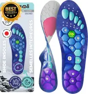 Plantar Fasciitis Insoles, Arch Support, Shock Absorption, Men & Women, AU 10-12