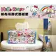 車資樂㊣汽車用品【KT-A-1357-2】Hello Kitty 亂花圖案 帆布面紙盒套(可吊掛車內頭枕)