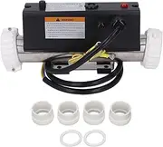 Pool Heater Electric Hot Tub Heater Water Thermostat with Temperature Control Self Heating for Spa Bathtub Swimming Pool Hardwired Stainless Steel Plastic 1.5 Inches 1655g (2KW)