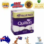 Quilton 3 Ply Toilet Tissue 48 Rolls 180 Sheets per Roll FSC Certified