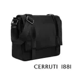 【CERRUTI 1881】頂級義大利肩背包斜背包(黑色 CEBO06655N)