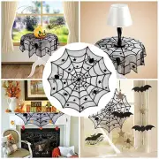 Halloween Table Cover Spiderweb Lace Table Cover Spider Webs Table handsome