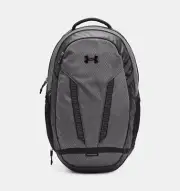 Under Armour UA Hustle 5.0 Ripstop Backpack School Bag Black / Gray 1372286 NWT