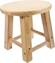 VALICLUD 1pc Household Wooden Stool Anti- Bathroom Footstool Small Low Timber Stool for Home Use Easy to Clean Design for Adults