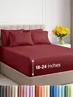 Pocket Sheets - 6 Piece Sheet Set - King Size Sheets Deep Pocket - Extra Deep