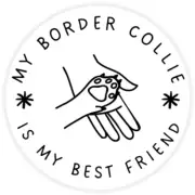 My Border Collie is My Best Friend - Circle Sticker Decal 3 Inch - Dog Pet