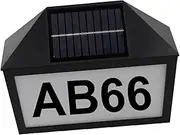 ETHZZLE Solar Address Sign Lamp House Number Solar Light LED Decoration for Homes Easy to Install and Use for Outdoor Garden and Wall Display