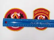 Lot of 2 SMITH & WESSON Original Patch Patches 1970's Firearms Guns S & W NOS