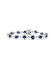 Sabrina Designs 14K 8.99 ct. tw. Diamond & Sapphire Stackable Bracelet