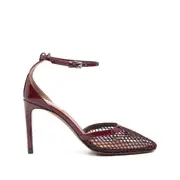 [Alaïa] Alaïa 90mm Ankle-strap Mesh Pumps 38 IT RED