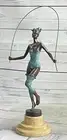 Nouveau Art Deco Masterpiece Female Dancer Holding a Loop by Milo Artwork Sale