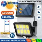 Sensor Solar Lights Outdoor Garden Motion Detection Security Flood Light 160 LED