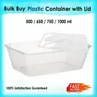 REUSABLE TAKE AWAY CONTAINERS & LIDS 500, 650, 750, 1000ml