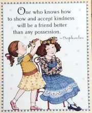 Mary Engelbreit Handmade Magnet-One Who Knows How To Show And Accept Kindness