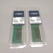 Crucial 32GB Kit (2x16GB) UDIMM Desktop DDR4-2666 RAM Memory CT16G4DFD8266