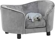 VRAXO Dog Sofa Grey 69x49x40 cm Plush -8.7KG,170941