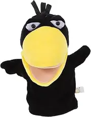 INOOMP Animal Finger Puppet Cartoon Crow Design Lightweight Interactive Doll for Storytelling and Creative Play for Educational Settings