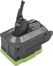 ZONADAH V7/V8 Battery Adapter for Ryobi 18V Battery, Converted to Replace Dyson V7V8 Battery, Works for Dyson V7V8 Series Vacuum Cleaner Sweeper (Adapter Only)