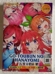 The Quintessential Quintuplets Season 1+2+Movie Anime DVD (English Dub) FREESHIP
