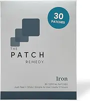 The Patch Remedy Iron Supplement Patches - Iron Plus Vitamin C, B9 Folate, Vit A & Astaxanthin, Topical Iron B12 Energy Patch Transdermal Stickers for Women & Men