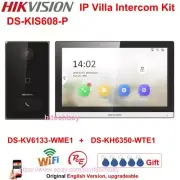 Hikvision IP Villa Intercom Kit DS-KV6133-WME1 Doorbell + DS-KH6350-WTE1 Monitor