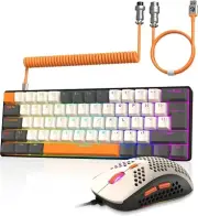 ZIYOU LANG T60 60-Key Wired 60% mechanical gaming keyboard and mouse Combo