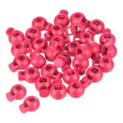 Cord Locks, 30 Pack Ball Spring Toggle Stopper, Watermelon Red